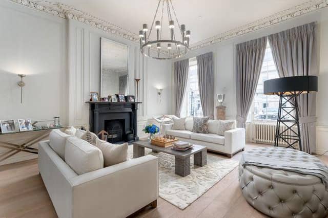 This townhouse has a bedroom that takes up a whole floor
