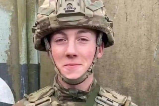 Cobhan McLelland joined the Army aged 16. (Pic: GoFundMe)