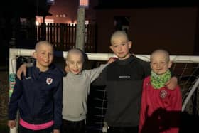 Archie's friends shaved their heads in solidarity with the Edinburgh schoolboy