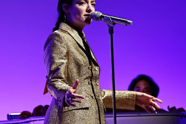 Lorde, performing here at the 2021 Guggenheim International Gala in 2021, will take to the main stage of the Big Weekend on Sunday May 29th. Photo: Dimitrios Kambouris/Getty Images for Solomon R. Guggenheim Museum.
