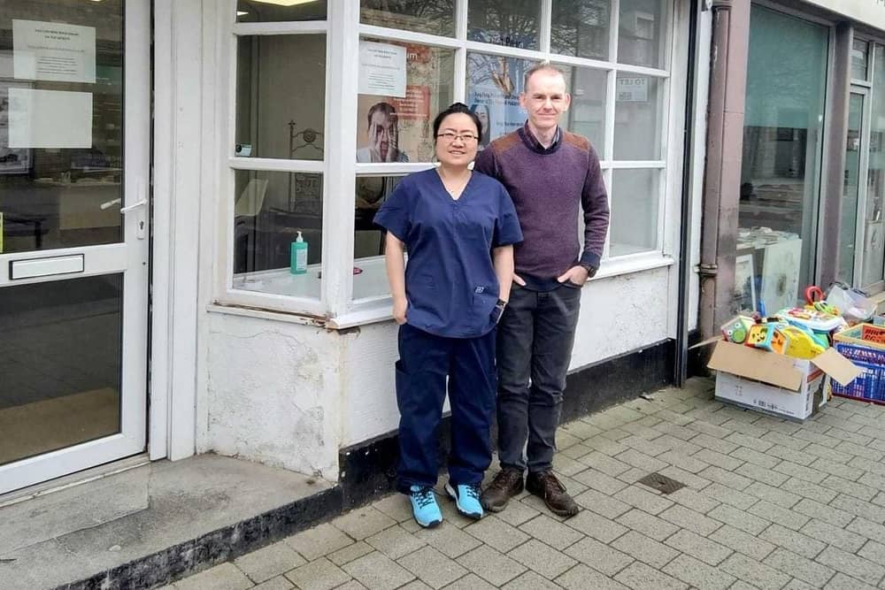 Husband and wife team Marc Stuart and Ying Peng opened the Penicuik Podiatrist Clinic in February.