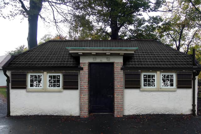 The former toilet block after its transformation. The new Rosebean Cafe will open later in the summer.