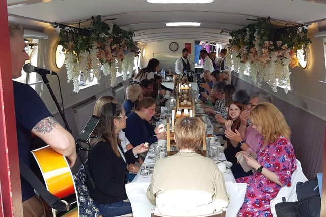 Customers loved the relaxed atmosphere onboard the canal boat, with strangers chatting away to each other throughout the two hour journey along the Union Canal in Edinburgh.