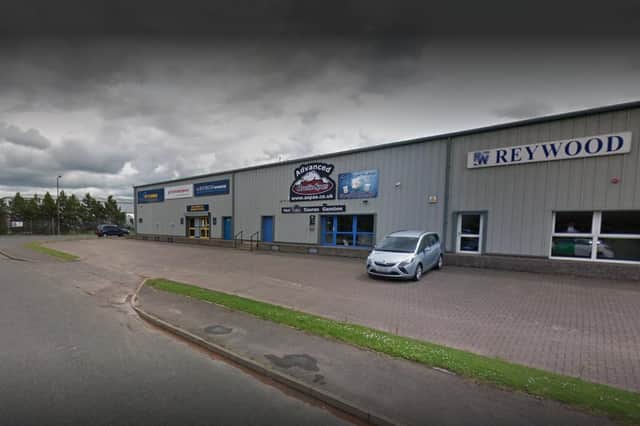 The incident happened at an East Lothian industrial estate.