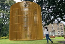 Ai Weiwei's work Gilded Cage can be experienced at the Royal Botanic Garden.