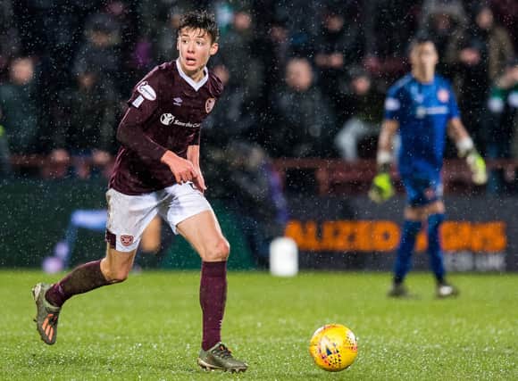 Hearts' Aaron Hickey is a wanted man.