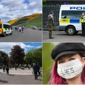 Protesters turned out in Glasgow and Edinburgh