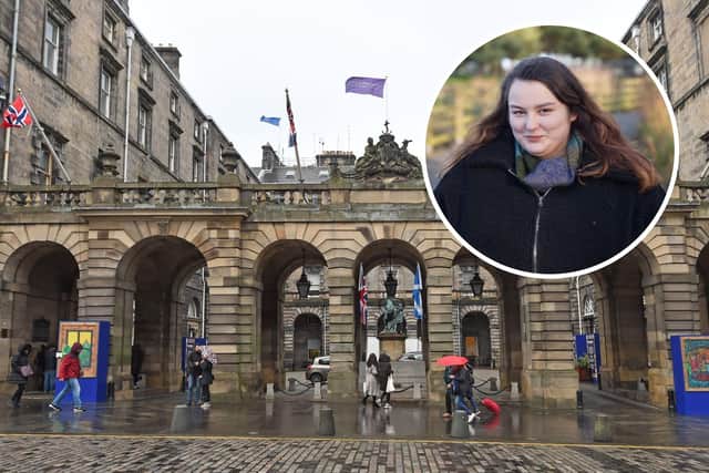Councillor Kayleigh O'Neill questioned why more hadn't been done to make Edinburgh's City Chambers accessible for disabled people.