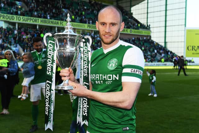 As well as Scottish Cup glory, Gray captained Hibs to the Championship title