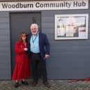 Councillors Margot Russell and Colin Cassidy​ at the opening ceremony.