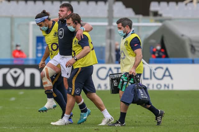 Rory Sutherland has recovered from the ankle injury sustained in Scotland's win over Italy in Florence. Picture: Giampiero Sposito/Getty Images