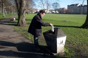 Cleaning up in Edinburgh's Pilrig Park - a survey has found Edinburgh is the worst place in the UK for dog fouling.