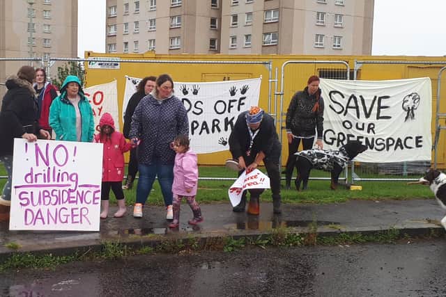 Local residents campaign against the possible development.