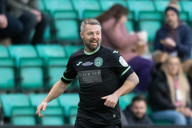 Ivan Sproule in action during a the Hanlon Stevenson Foundation charity match