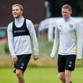 Hearts´ Aussie trio, Nathaniel Atkinson, Kye Rowles and Cammy Devlin, are all at different stages in terms of peaking for the World Cup. Picture: Ross Parker / SNS