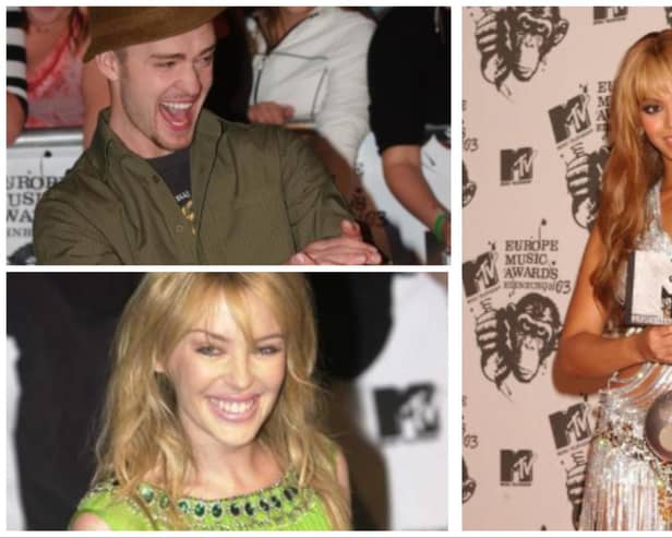 On November 6, 2003, a host of stars including Beyoncé, Justin Timerlake and Kylie Minogue came to Edinburgh for the MTV Europe Music Awards.