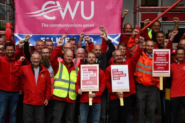 Royal Mail postal workers have taken strike action over an imposed two per cent pay rise.  Picture: Michael Gillen.
