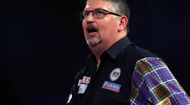 Gary Anderson's return to European Tour action after seven years ended in defeat