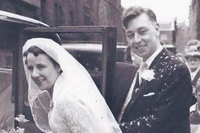 Ronnie and Ella on their wedding day. Picture: contributed