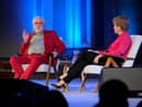 Brian Cox was in conversation with First Minister Nicola Sturgeon at the Edinburgh International Book Festival.