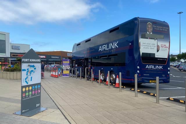 The bus that has been converted into a mobile vaccination clinic to give teenagers jabs for meningitis, polio, diphtheria and tetanus. (Credit: NHS Lothian and Lothian Buses/PA Wire)