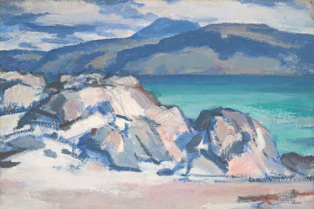 Iona, Mull and Ben More in the Distance by Samuel John Peploe, part of Bright Shadows exhibition.
