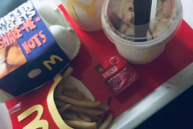 Sheena Curran created a drive-thru McDonald's in her own home for lockdown