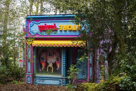 Rachel Maclean's new outdoor sculpture for Jupiter Artland opens to the public on Saturday. Picture: Lisa Ferguson