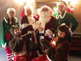 Santa and his gang will meet excited visitors from the safety of their cars