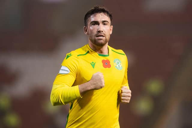Stevie Mallan in action for Hibs. The midfielder is reportedly a target for Turkish side Yeni Malatyaspor