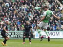 Will Fish scores what turned out to be the winner for Hibs against St Mirren