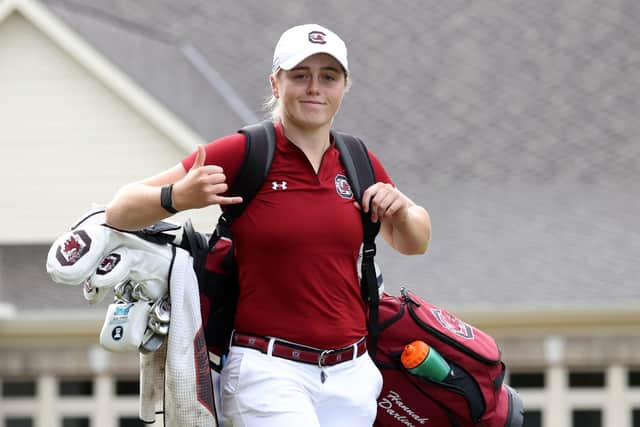 Hannah Darling (pictured) and Louise Duncanhave become the first Scots to tee up in the Augusta National Women’s Amateur in Georgia