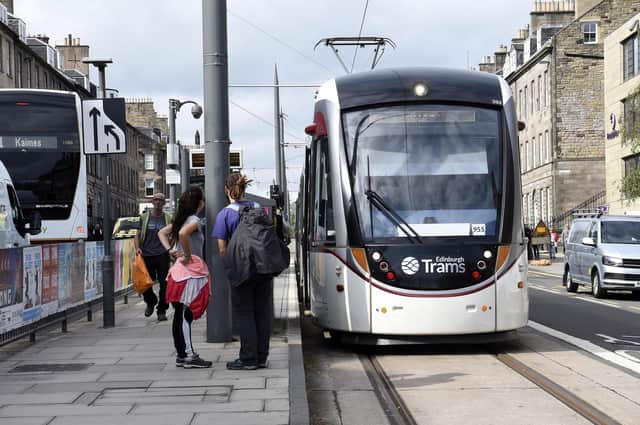 Free tram travel for under-22s and over-60s is currently funded by the city council.   Picture: Lisa Ferguson.