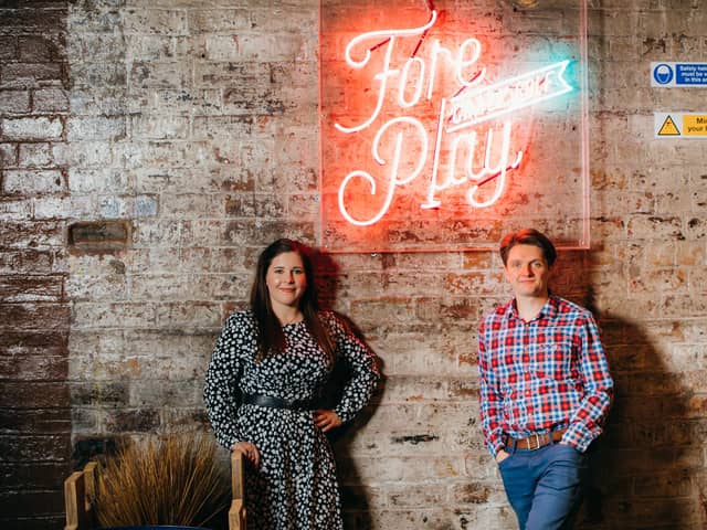 Kasia and Craig Neilson owners of Fore Play Crazy Golf opened their first Edinburgh pop up weeks before lockdown