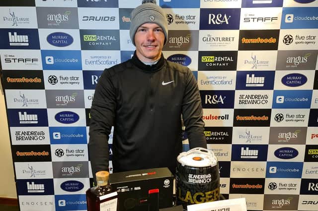 Kieran Cantley after beating Paul O'Hara in a play-off to win the Royal Dornoch Masters. Picture: Tartan Pro Tour