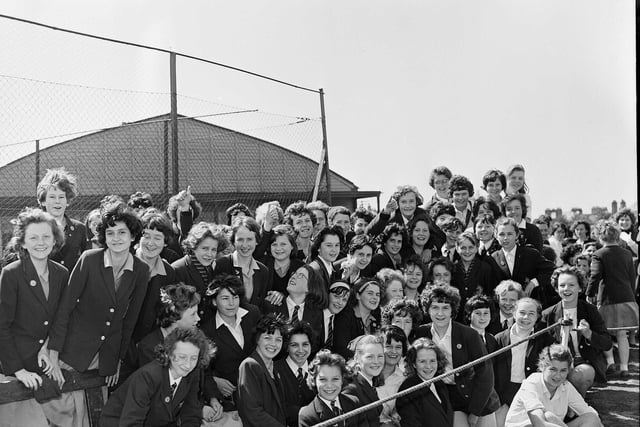 The James Gillespie High School Sports Day at Meggetland in May 1963.