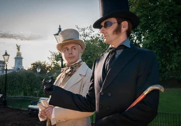 Michael Sheen and David Tennant have been making a new series of Good Omens in Scotland.