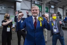 SNP Angus Roberston wins for Edinburgh Central, taking the seat from Scottish Conservatives. Picture: Lisa Ferguson