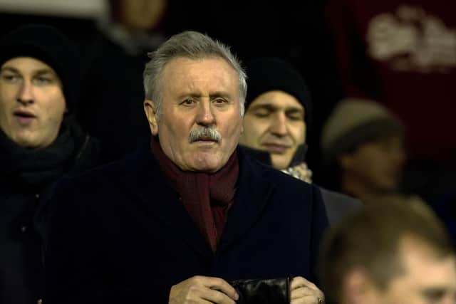 Chris Robinson attending a Hearts game at Tynecastle as a supporter in 2011. Picture: SNS