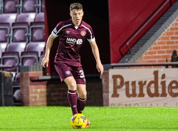 Aidan Denholm was on target for Hearts B as they fell to Hamilton Accies. (Photo by Ross MacDonald / SNS Group)
