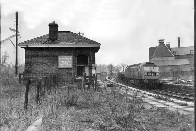 The disused Duddingston and Craigmillar station pictured in 1972, a decade after it had closed.