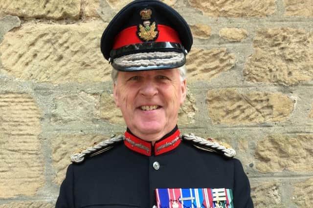 Lt Col Richard Callander, Midlothian's  Lord-Lieutenant.