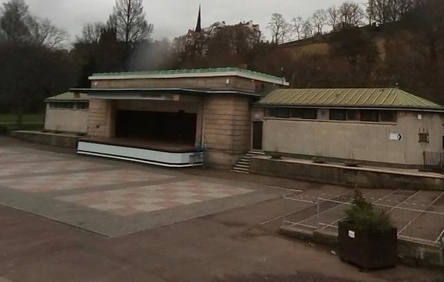 The Ross Bandstand can be found in Princes Street Gardens, and yes, can look rather bleak on a dreich day, but has been part of so many iconic Edinburgh performances, we can't help but love it.