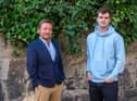 Eoghan Mackie of The Challenges Group (left) and Jack Allan of Today have joined forces to work on projects in Africa. Picture: contributed.