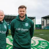 Goalkeeper David Marshall and interim boss David Gray are among those taking part in the Edinburgh Kiltwalk for the Hibernian Community Foundation. Picture: SNS Group