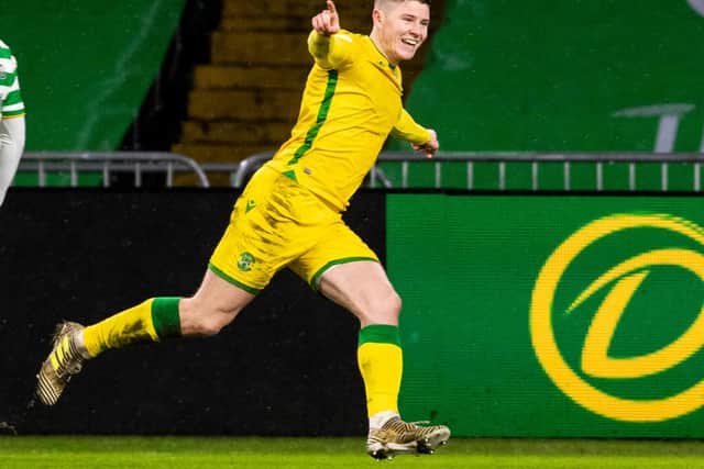 Hibs striker Kevin Nisbet.