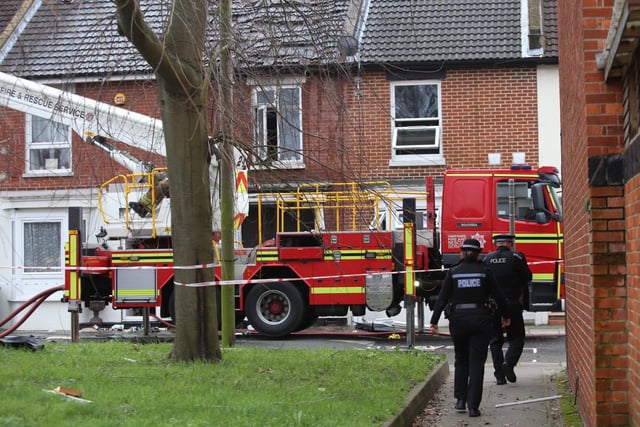 Police, ambulance paramedics and fire crews were all called out at about 12.15pm today. Picture: Habibur Rahman