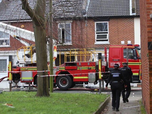Police, ambulance paramedics and fire crews were all called out at about 12.15pm today. Picture: Habibur Rahman