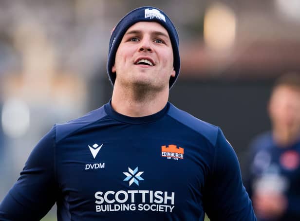 Scotland wing Duhan van der Merwe is training and will be fit for Edinburgh's 1872 Cup trip to Glasgow on Friday. Picture: Ross Parker / SNS