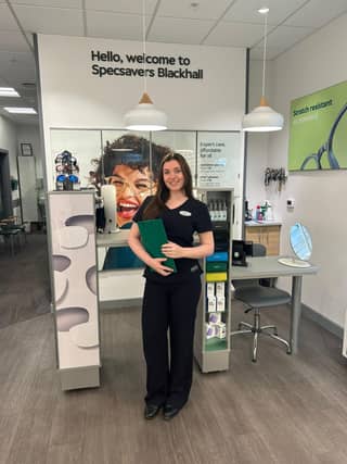 Stella Anderson works weekends at Specsavers Blackhall.